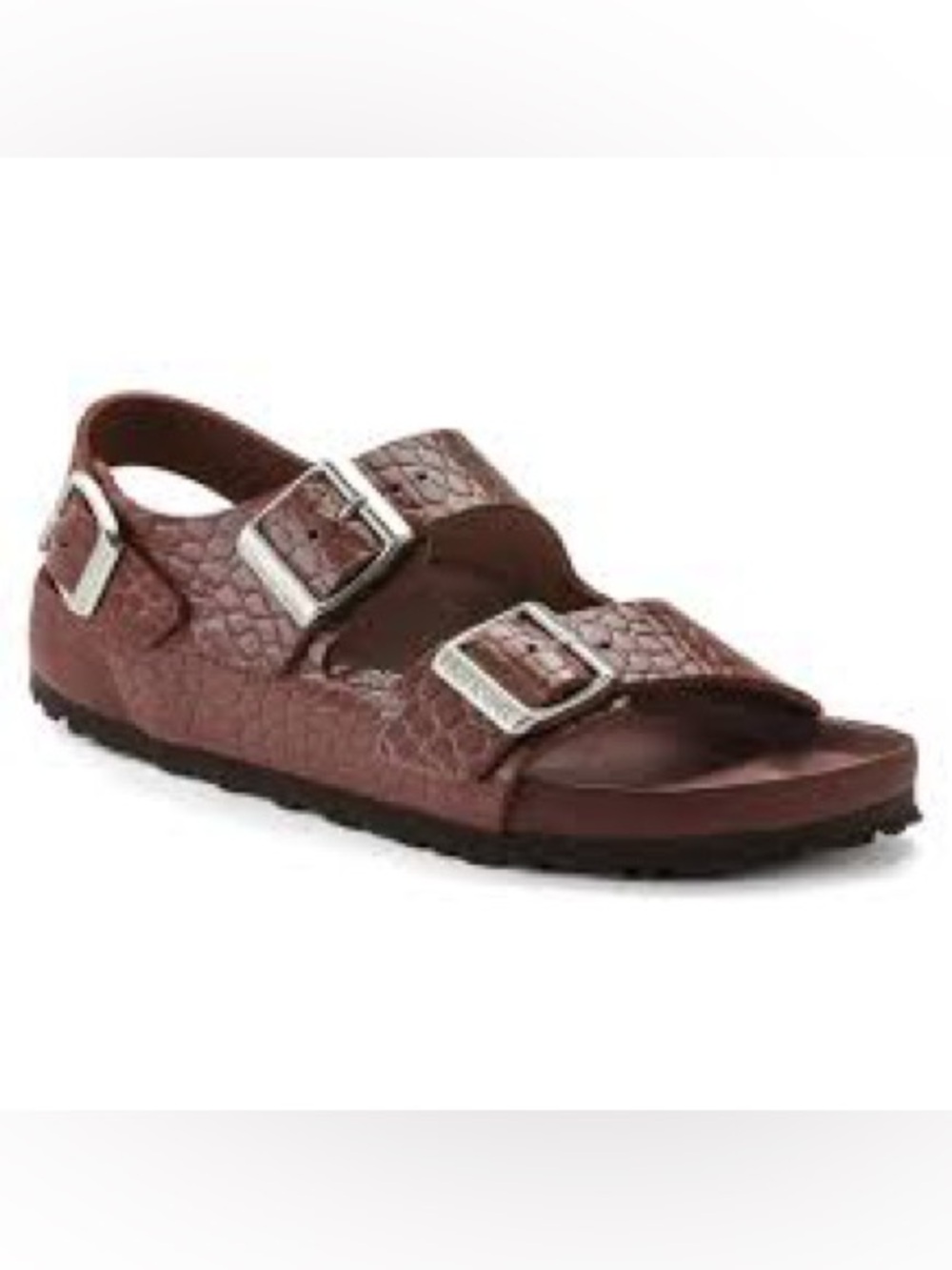 Birkenstock Milano Embossed Leather Adjustable Straps